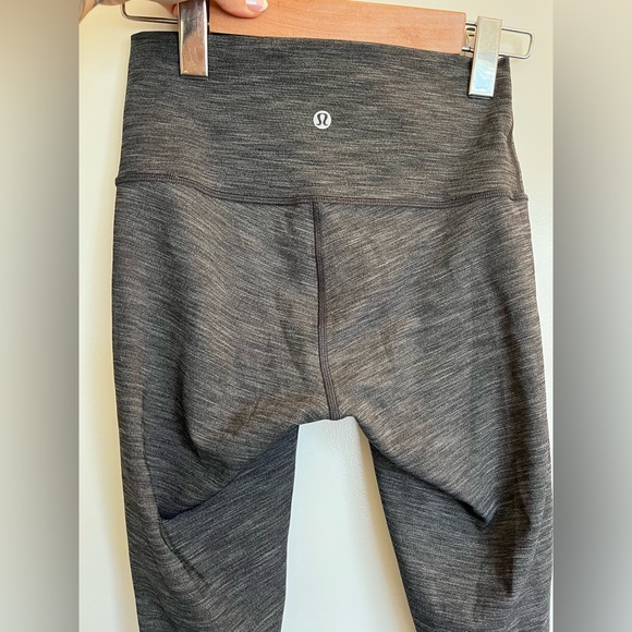 Lululemon 28” Nulux high rise grey leggings - Picture 2 of 4
